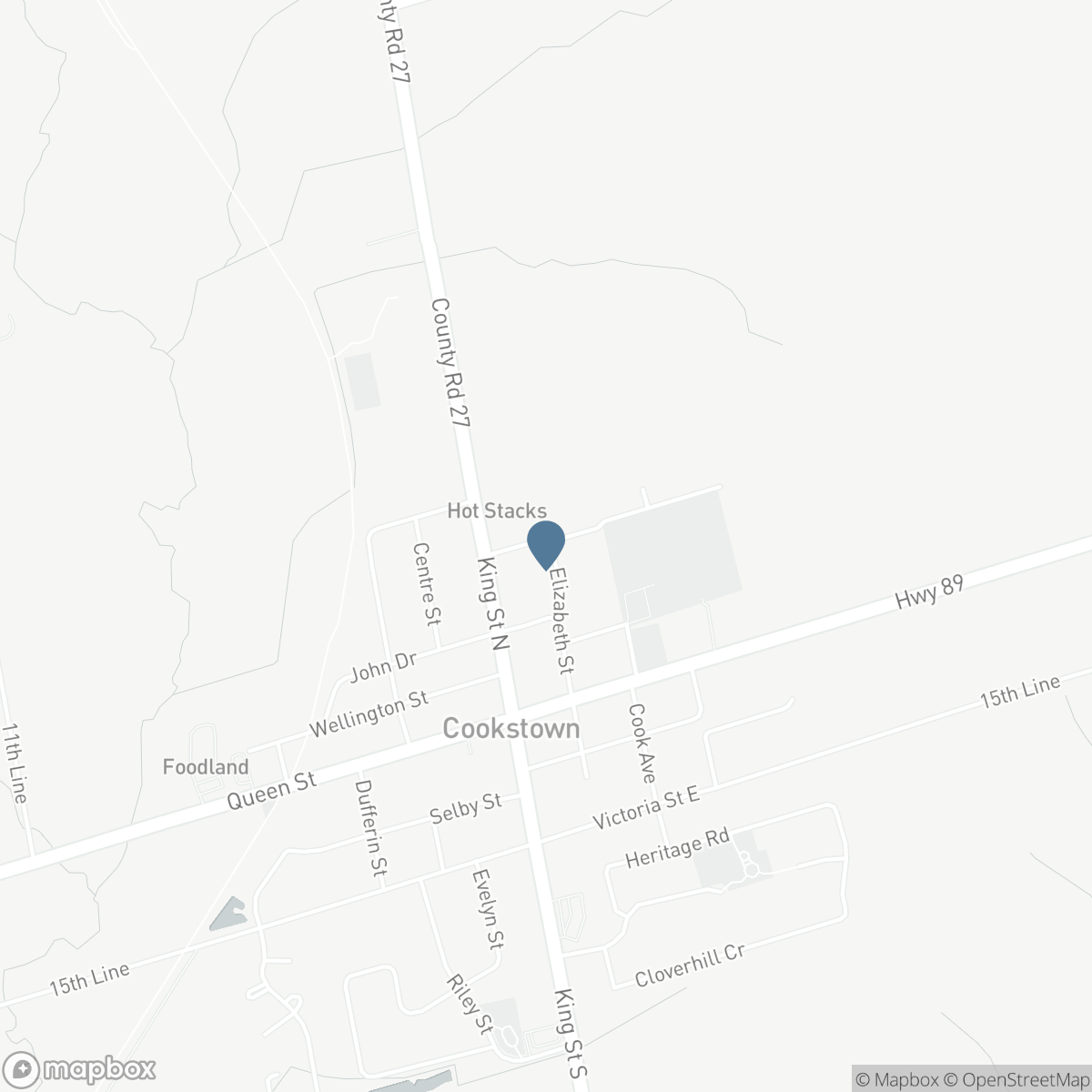 5 EAST JOHN STREET N, Cookstown, Ontario L0L 1L0